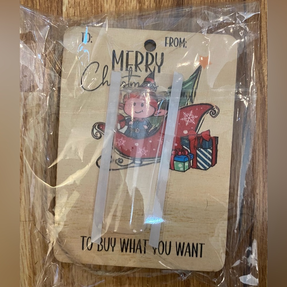 Christmas Gift Ornament Money Holder New